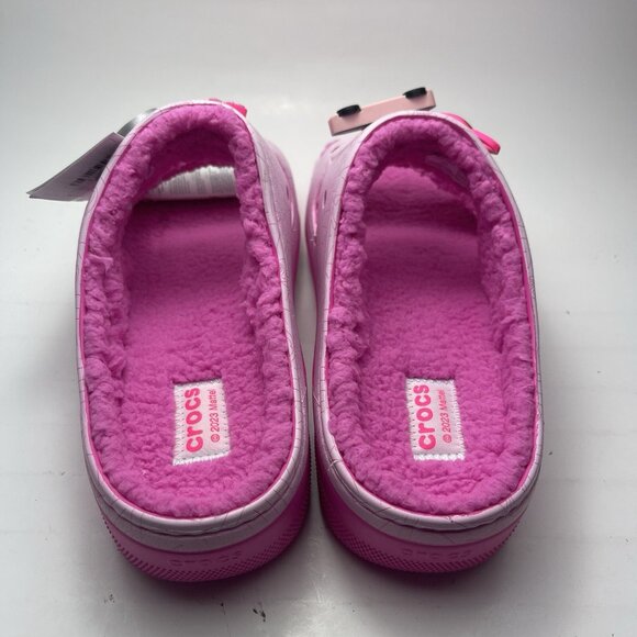 CROCS X BARBIE CLASSIC COZZZY SANDAL SIZE US 12 MENS NEW - Picture 2 of 10